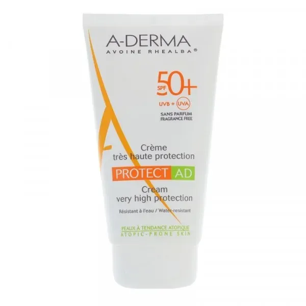 A-DERMA PROTECT AD CREME TRES HAUTE PROTECTION SPF 50+ SANS PARFUM 150 ML