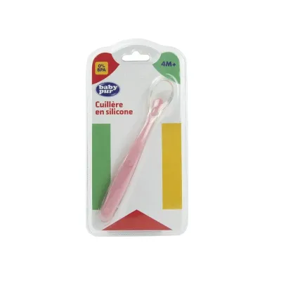 BABY PUR CUILLERE EN SILICONE 4M+