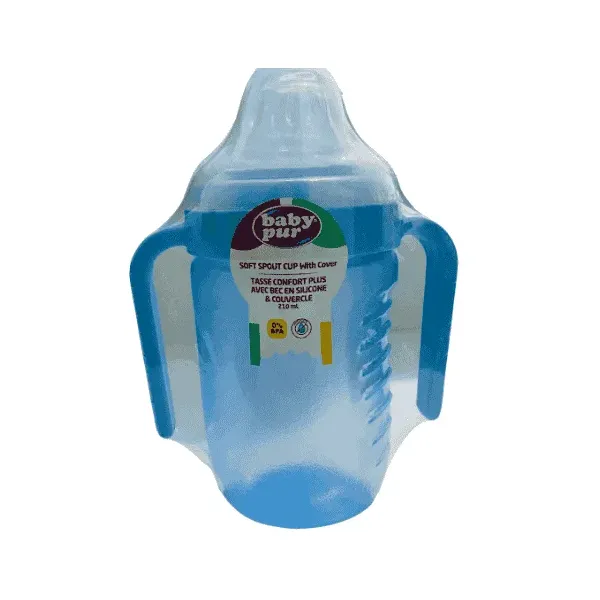 BABY PUR TASSE CONFORT+ AVEC BEC  EN SILICONE ET COUVERCLE 210ML 78005
