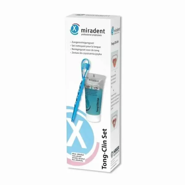 MIRADENT TONG-CLIN SET (GEL + GRATTE LANGUE)