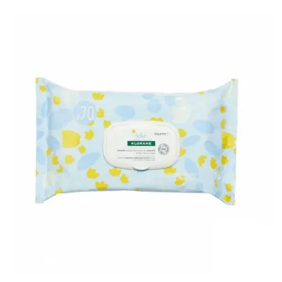 KLORANE BEBE LINGETTES NETTOYANTES 70 PIECES