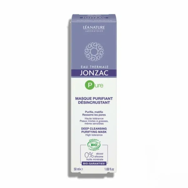JONZAC PURE MASQUE PURIFIANT DESINCRUSTANT 50ML
