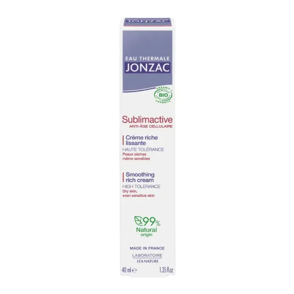 JONZAC SUBLIMACTIVE CREME RICHE LISSANTE ANTI-AGE 40ML