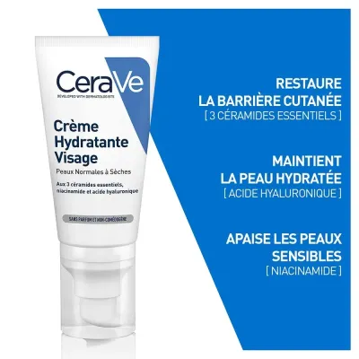 CERAVE CREME HYDRATANTE VISAGE PNS 52 ML