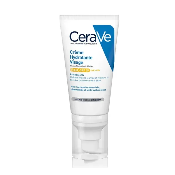 CERAVE CREME JOUR HYDRATANTE SPF30 PEAUX NORMALES A SECHES 52ML
