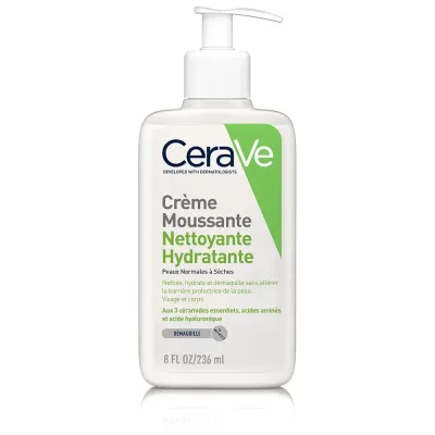 CERAVE CREME MOUSSANTE NETTOYANTE HYDRATANTE 236 ML