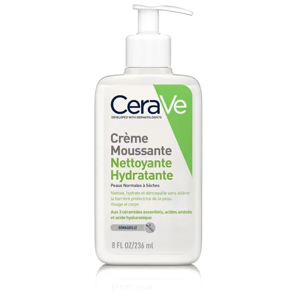 CERAVE CREME MOUSSANTE NETTOYANTE HYDRATANTE 236 ML