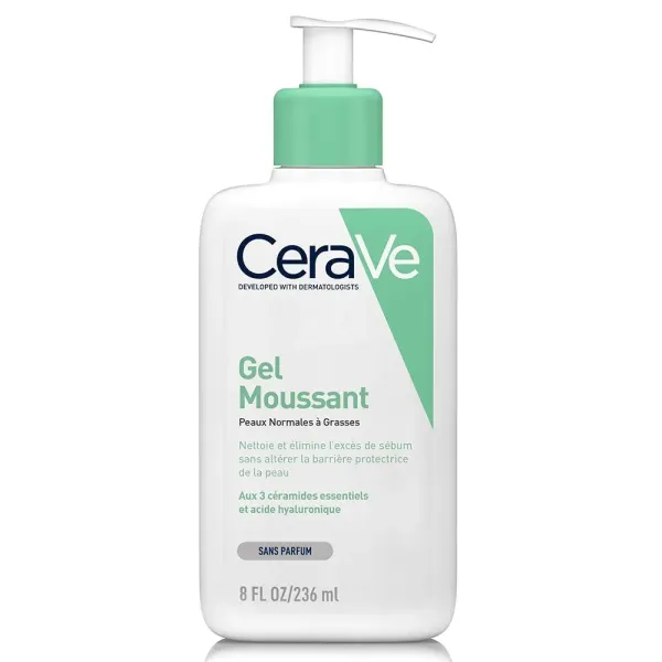 CERAVE GEL MOUSSANT PEAUX NORMALES A GRASSES 236 ML