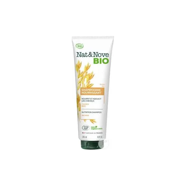 NAT & NOVE BIO SHAMPOOING NOURRISSSANT A L'EXTRAIT D'AVOINE POUR CHEVEUX SECS 250ML