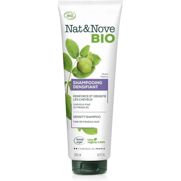 NAT & NOVE BIO SHAMPOOING DENSIFIANT A L'EXTRAIT DE NOYER 250ML