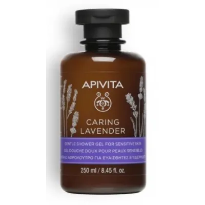 APIVITA CARING LAVENDER GEL DOUCHE DOUX POUR PEAUX SENSIBLES 250 ML