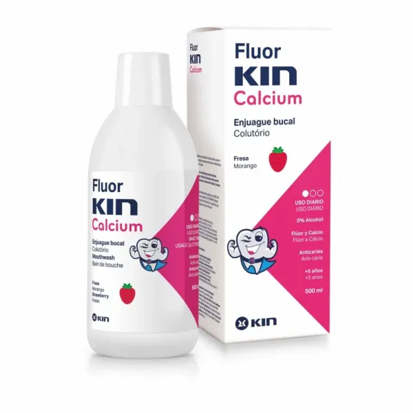 KIN FLUOR CALCIUM BAIN DE BOUCHE 500ML