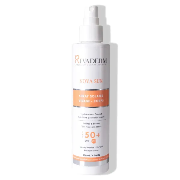 RIVADERM NOVA SUN SPRAY SOLAIRE SPF 50+ 200ML