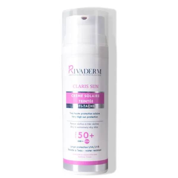 RIVADERM CLARIS SUN TEINTE SPF50+ 50ML
