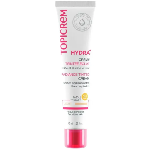 TOPICREM HYDRA+ CREME TEINTEE ECLAT LIGHT SPF50 40ML
