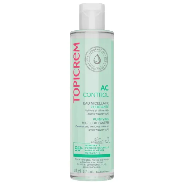 TOPICREM AC CONTROL EAU MICELLAIRE PURIFIANTE 200ML