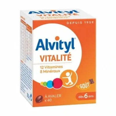 ALVITYL 12 VITAMINES ET 8 MINERAUX 40 COMPRIMES