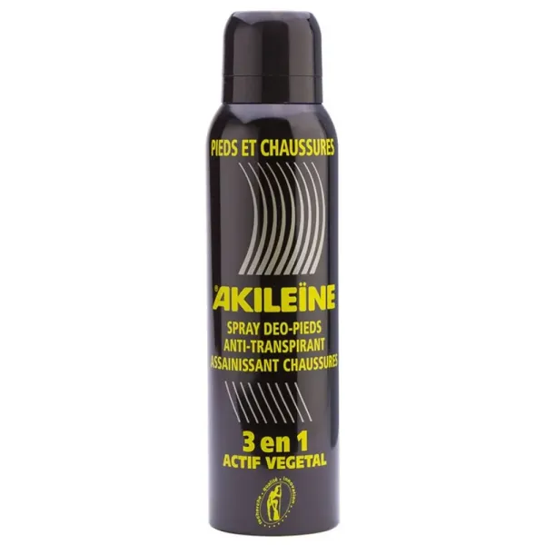 AKILEINE SPRAY NOIR DEODORANT PIEDS ANTI TRANSPIRANT 150ML