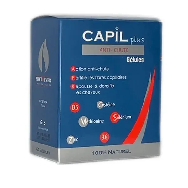 CAPIL PLUS ANTI CHUTE CHEVEUX 60 GELULES