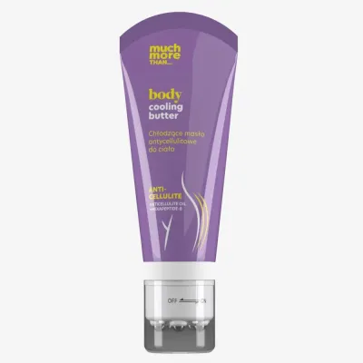 MUCH MORE THAN BEURRE CORPOREL RAFRICHISSANT ANTI-CELLULITE AVEC MASSEUR VIOLET 220ML