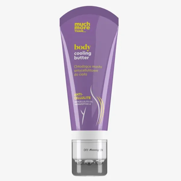 MUCH MORE THAN BEURRE CORPOREL RAFRICHISSANT ANTI-CELLULITE AVEC MASSEUR VIOLET 220ML