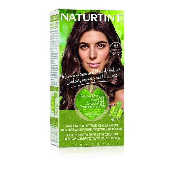 NATURTINT COLORATION PERMANANTE 5.7 CHATAIN CLAIR CHOCOLAT 170 ML