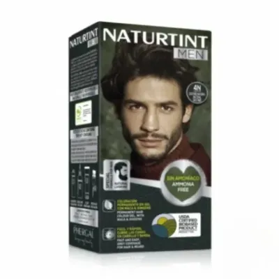 NATURTINT MEN COLORATION PERMANENTE 4N CHATAIN NATUREL 150 ML