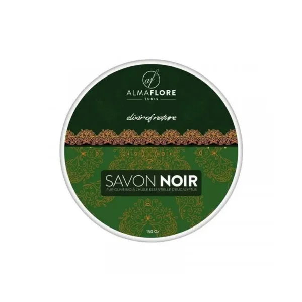 ALMAFLORE SAVON NOIR A L'EUCALYPTUS 150 GR