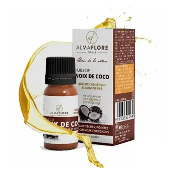ALMAFLORE HUILE DE NOIX DE COCO 10ML
