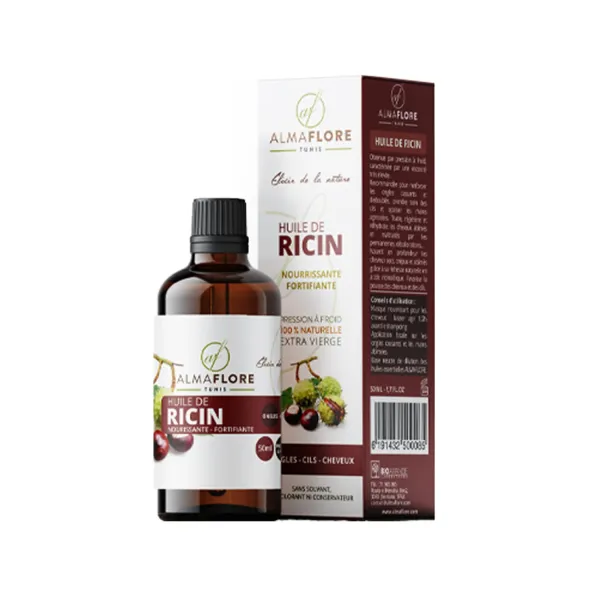 ALMAFLORE HUILE DE RICIN BIO 50ML