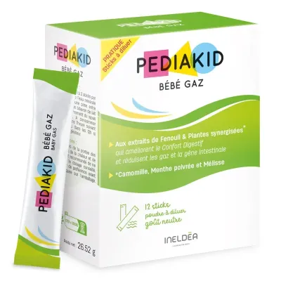 PEDIAKID BEBE GAZ 12 STICKS