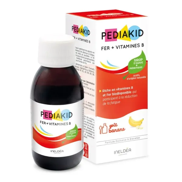 PEDIAKID FER+VITAMINES B SIROP 125ML