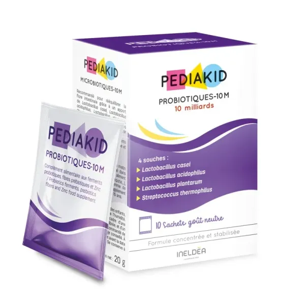 PEDIAKID PROBIOTIQUES 10M 10 SACHETS
