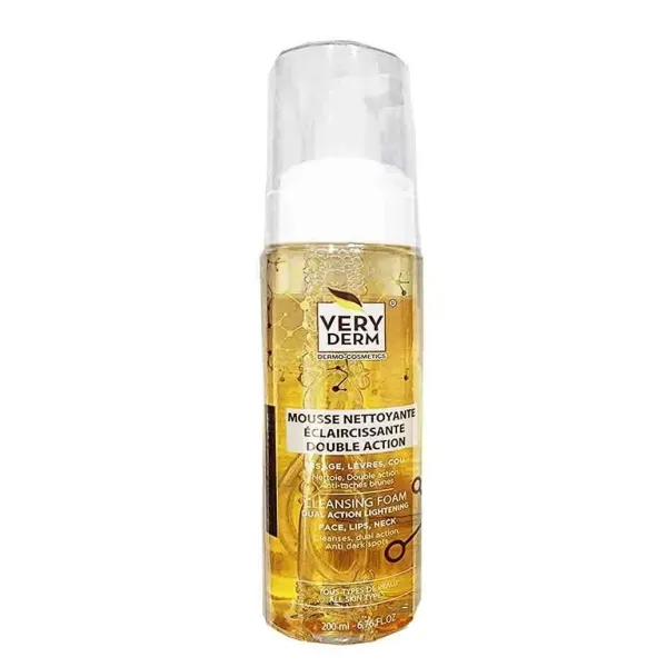 VERY DERM MOUSSE NETTOYANTE ECLAIRCISSANTE DOUBLE ACTION  200ML