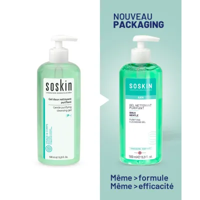 SOSKIN GEL DOUX NETTOYANT PURIFIANT 500ML