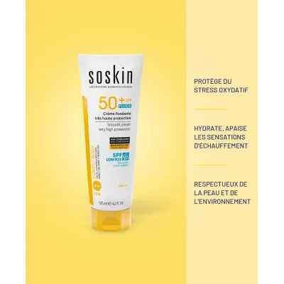 SOSKIN CREME FONDANTE TRES HAUTE PROTECTION SPF50+ 125ML