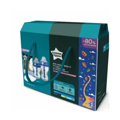 TOMMEE TIPPEE ADVANCED ANTI-COLIQUE KIT NAISSANCE  BLEU PANDA