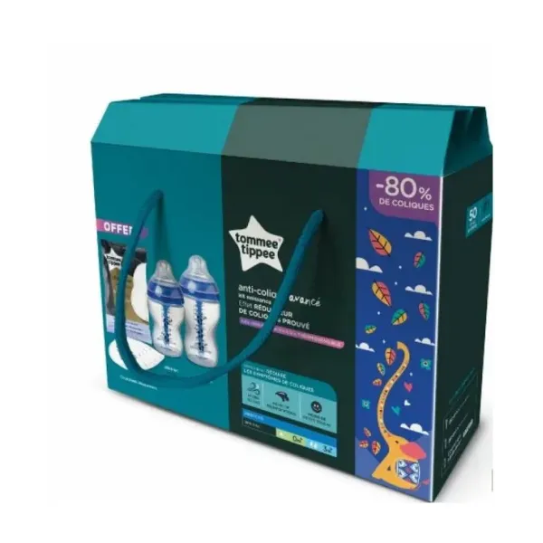 TOMMEE TIPPEE ADVANCED ANTI-COLIQUE KIT NAISSANCE  BLEU PANDA