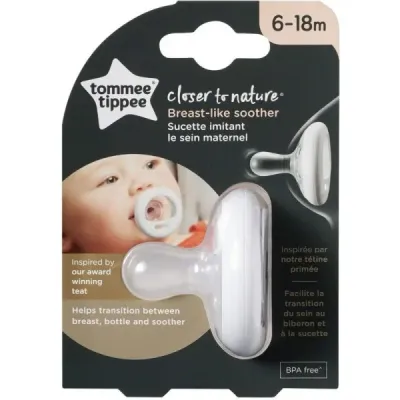 TOMMEE TIPPEE SUCETTE BREAST LIKE 6-18M