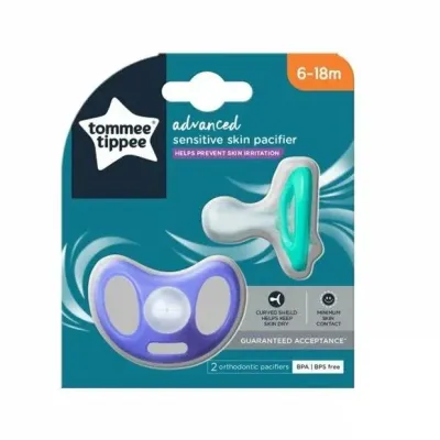 TOMMEE TIPPEE ADVANCED 2 SUCETTES SENSIBLE EN SILICONE 6-18M