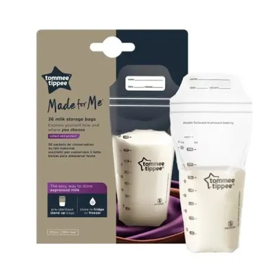 TOMMEE TIPPEE CLOSER TO NATURE LOTS DE 36 SACHETS DE CONSERVATION LAIT MATERNEL