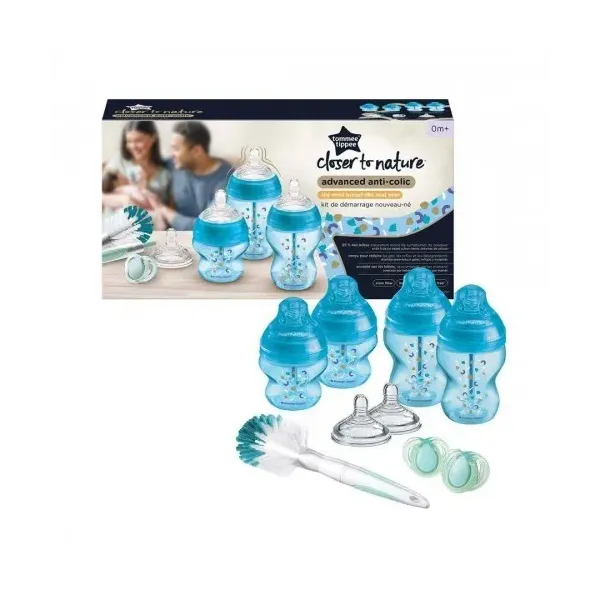 TOMMEE TIPPEE ADVANCED ANTI-COLIQUE KIT DE NAISSANCE BLEU