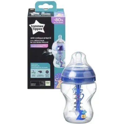 TOMMEE TIPPEE BIBERON ADVANCED ANTI-COLIQUE BLEU 0M+ 260ML