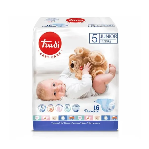TRUDI BABY COUCHE JUNIOR 11/25KG TAILLE 5 BOITE 16