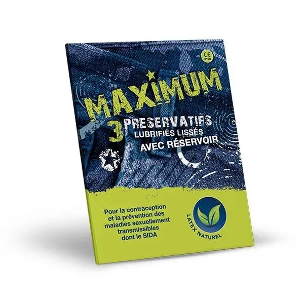 MAXIMUM PRESERVATIF NATUREL BT/3