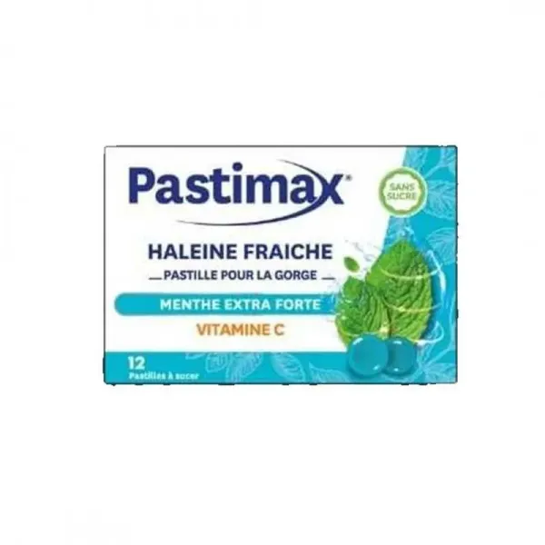 PASTIMAX HALEINE FRAICHE MENTHE EXTRA FORTE 12 PASTILLES A SUCER