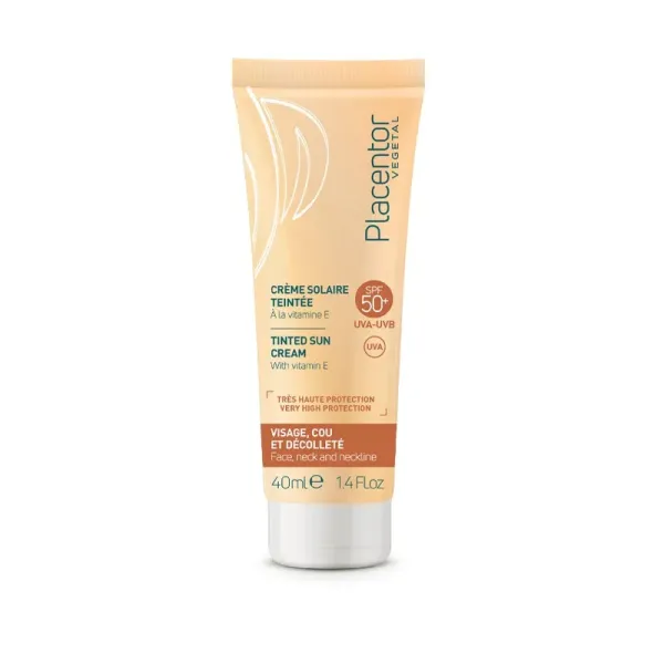 PLACENTOR VEGETAL CREME SOLAIRE TEINTE A LA VITAMINE E SPF 50 40ML