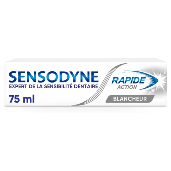 SENSODYNE DENTIFRICE RAPIDE ACTION BLANCHEUR 75ML