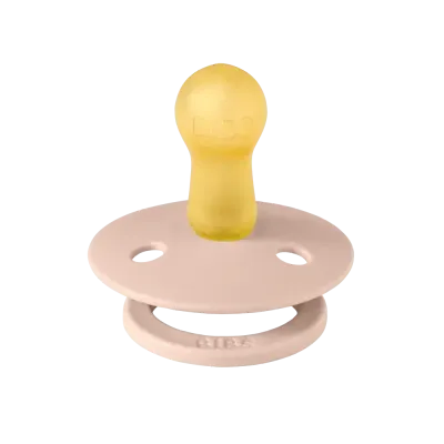 BIBS 2 SUCETTES COLOUR NATURAL RUBBER JASMINE BLUSH MIX SIZE 1