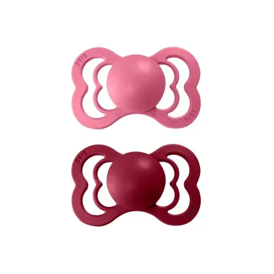 BIBS 2 SUCETTE SUPREME CORAL RUBY SIZE 1